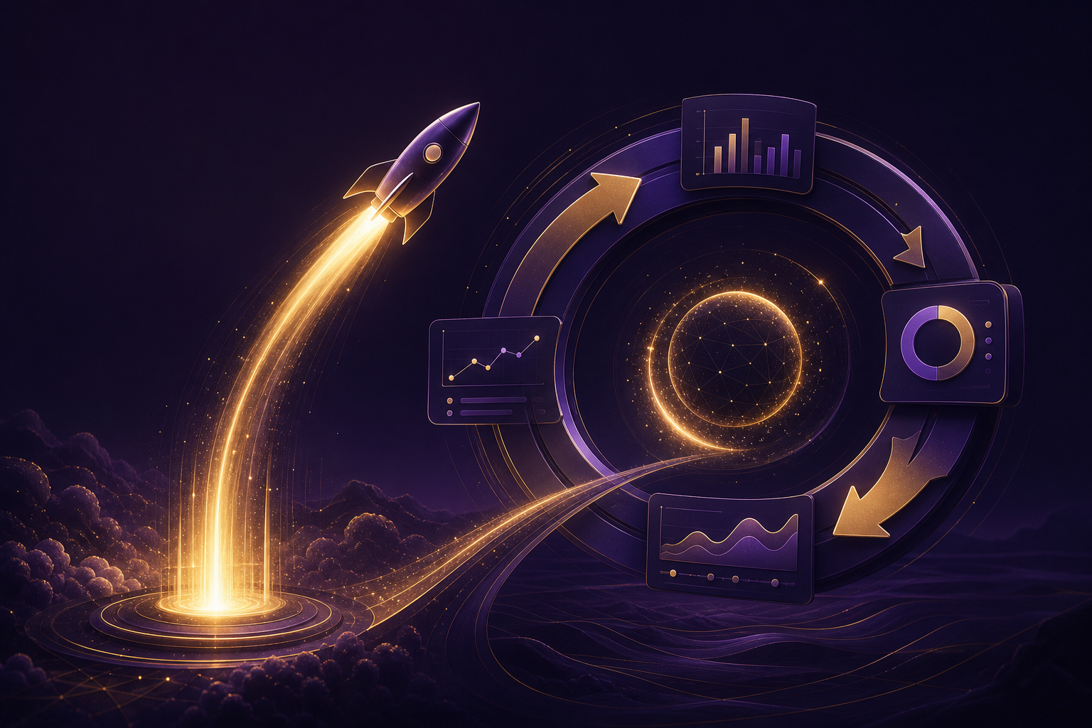 Launch and post-release evolution cycle visual