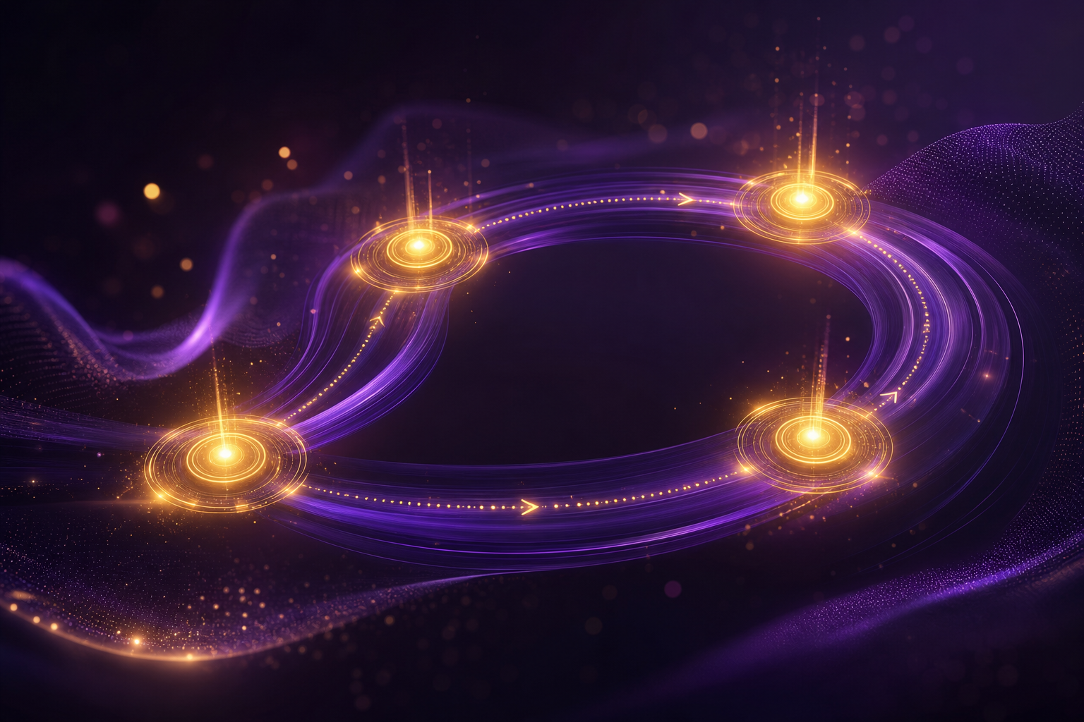 Strategic digital process workflow illustration