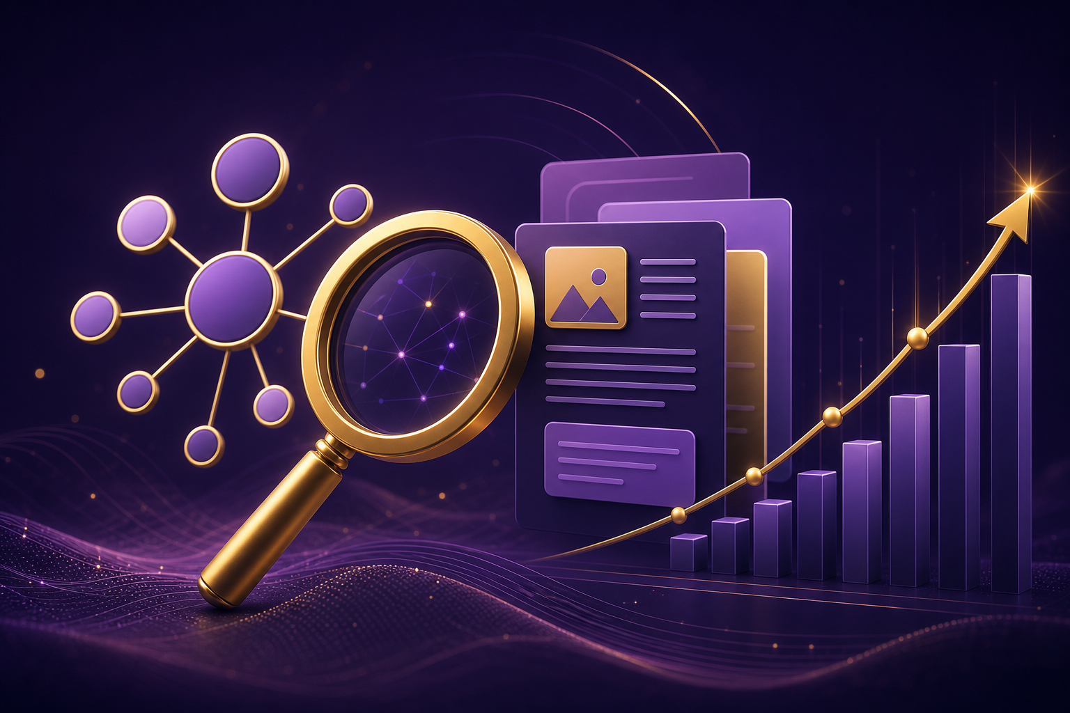 SEO and content architecture strategy illustration